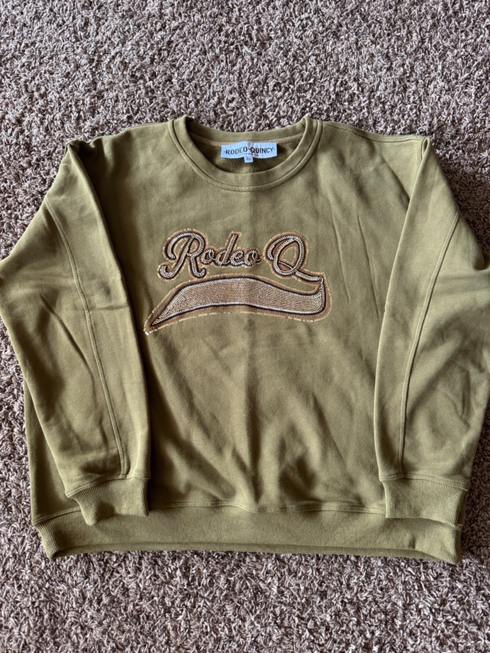Rodeo Quincy Olive Crewneck Sweatshirt